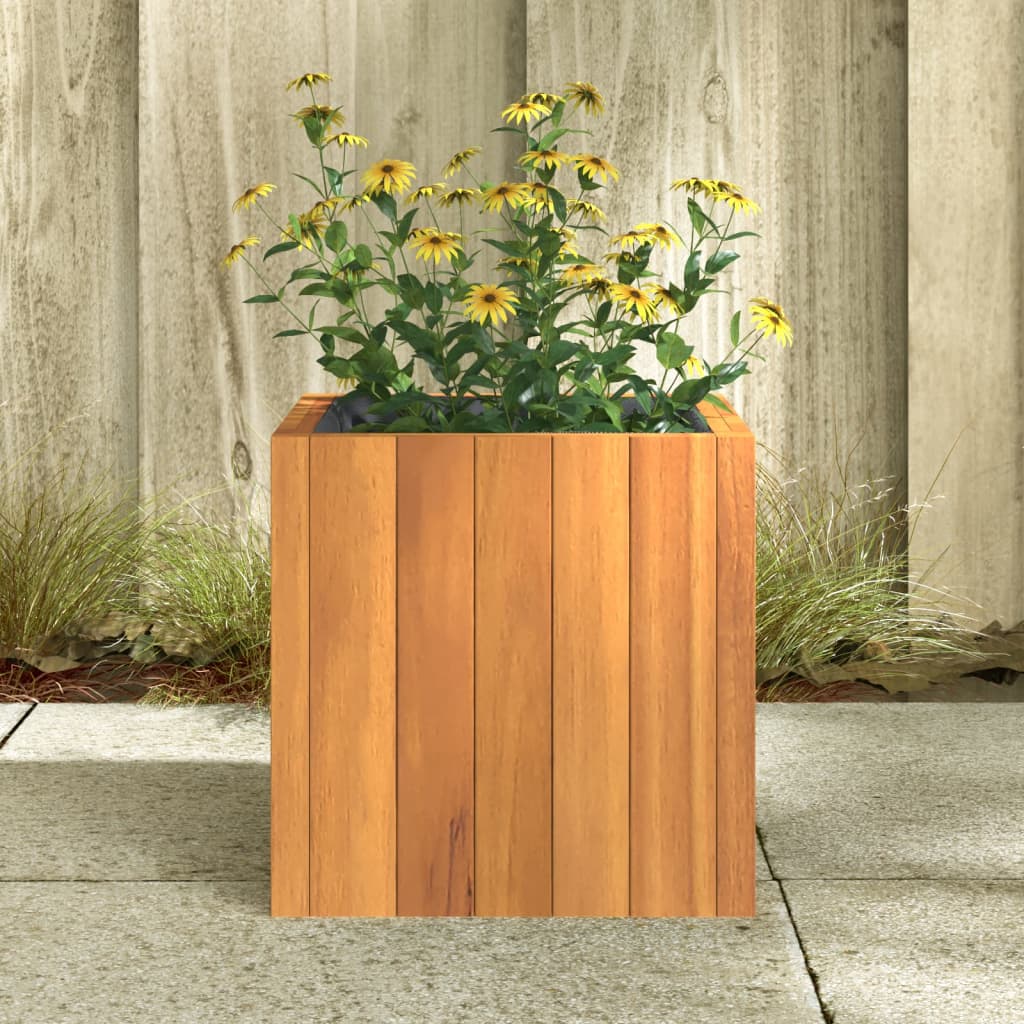 Jardinière 45x45x90 cm en bois d'acacia massif