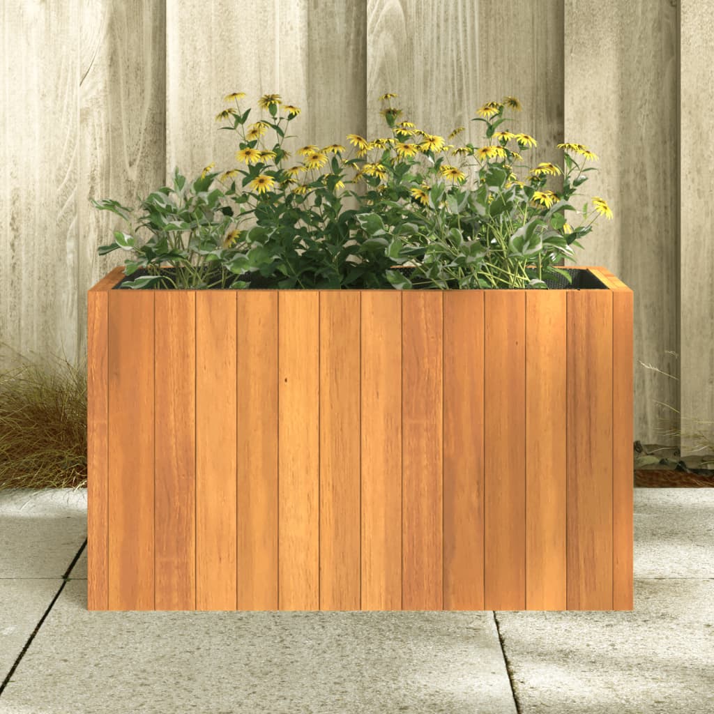 Jardinière 45x45x90 cm en bois d'acacia massif