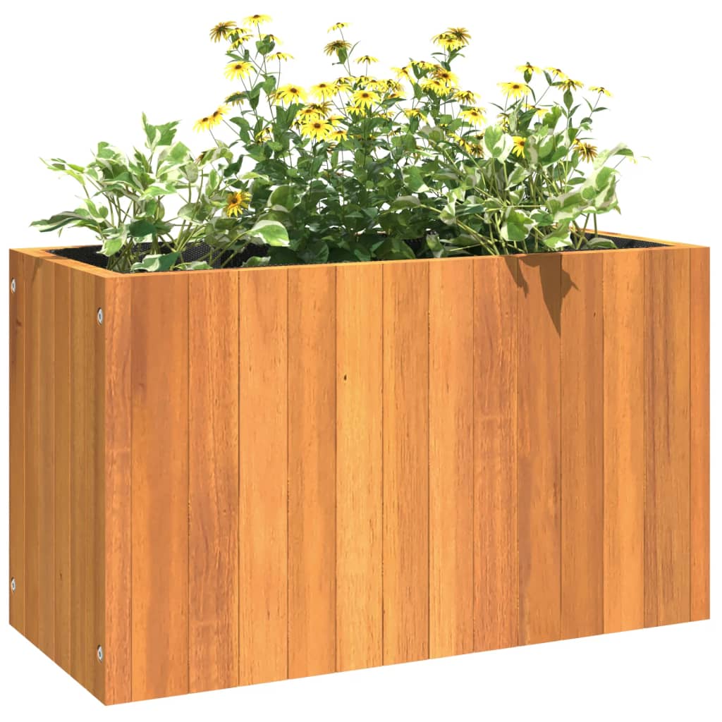 Jardinière 45x45x90 cm en bois d'acacia massif