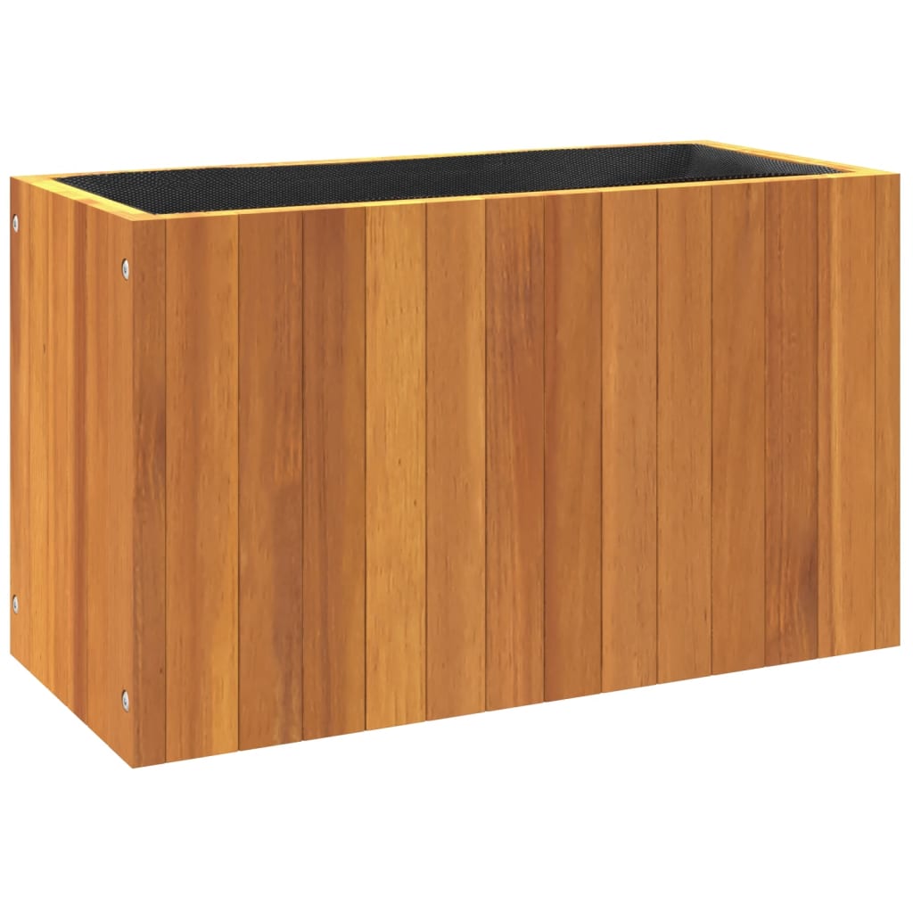 Jardinière 45x45x90 cm en bois d'acacia massif