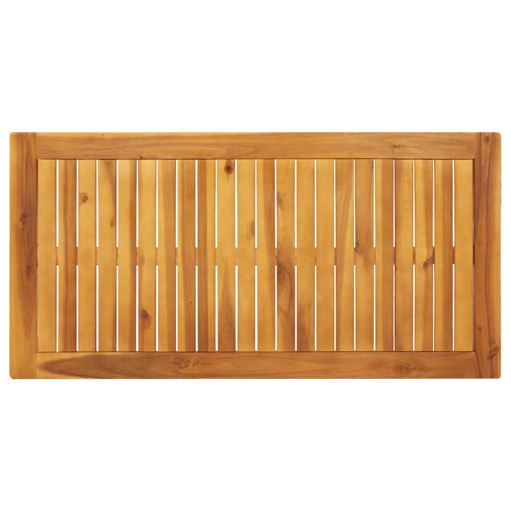 Table de jardin 110x55x75 cm en bois d'acacia massif