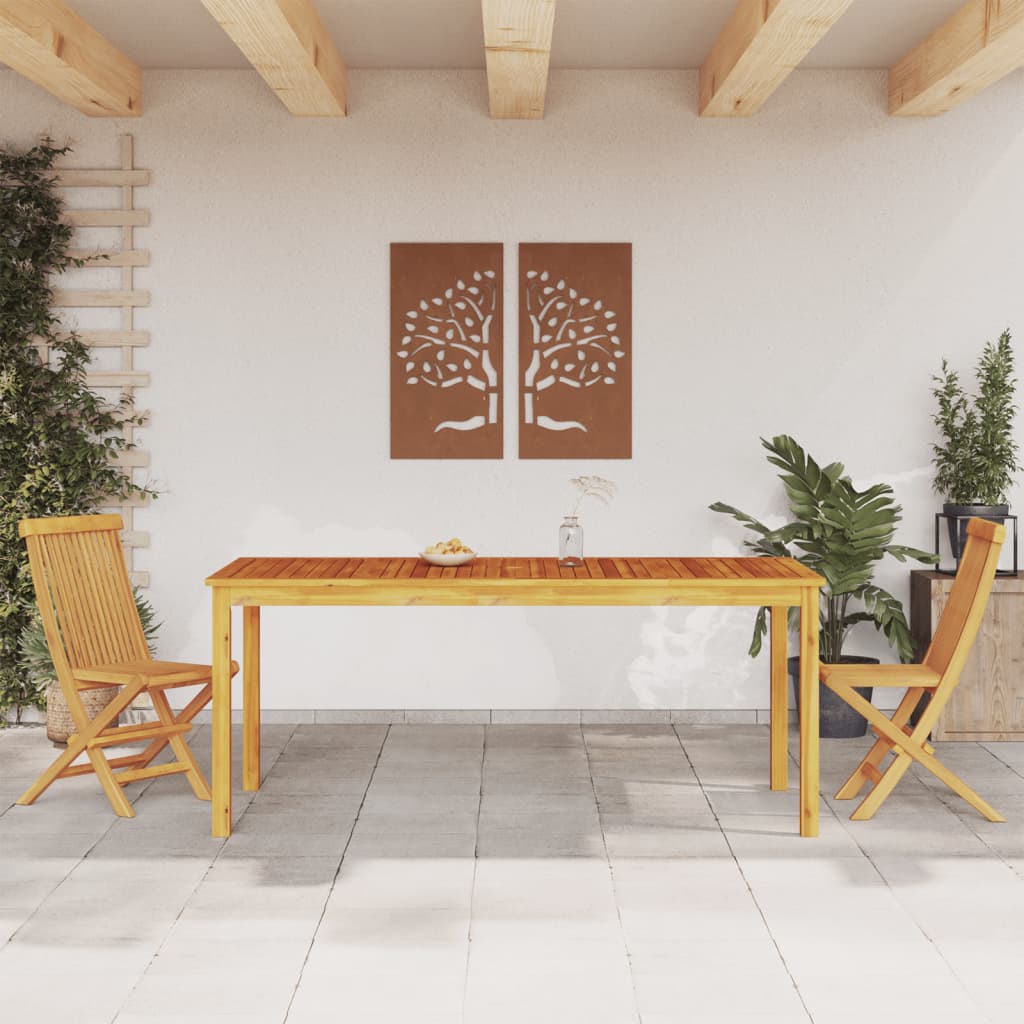 Table de jardin 110x55x75 cm en bois d'acacia massif