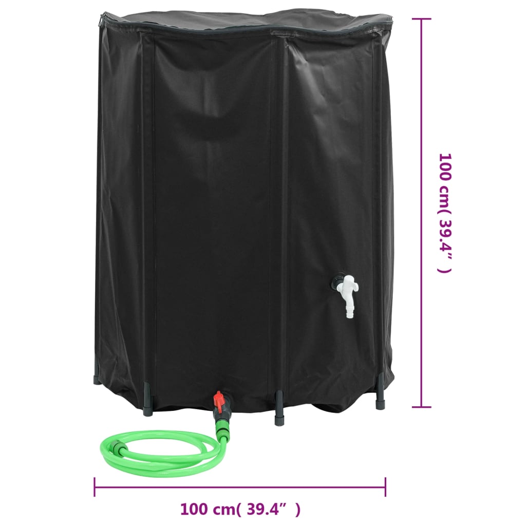 Watertank met kraan opvouwbaar 100 L PVC