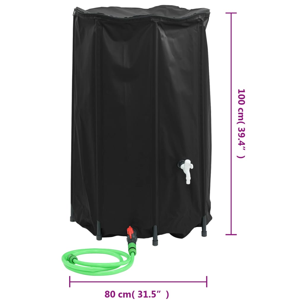 Watertank met kraan opvouwbaar 500 L PVC