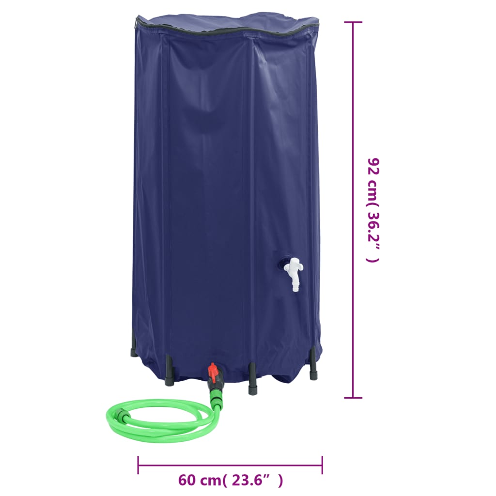 Watertank met kraan opvouwbaar 500 L PVC