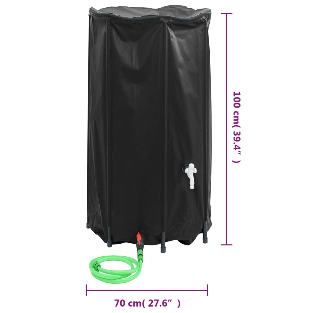 Watertank met kraan opvouwbaar 500 L PVC