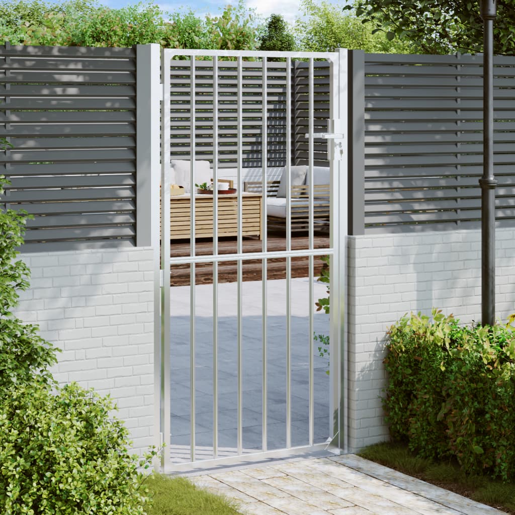 Portillon de jardin 100x200 cm inox