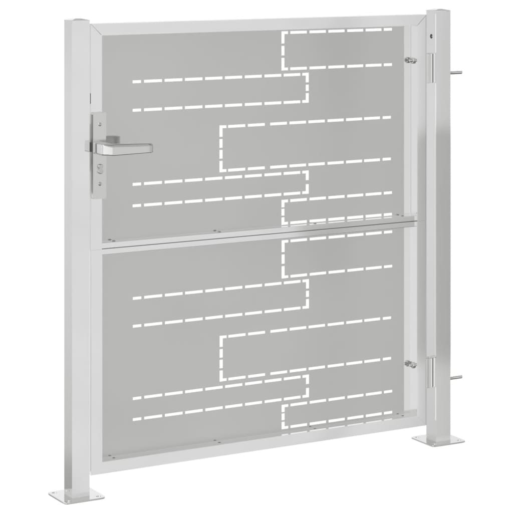 Tuinpoort 100x150 cm roestvrij staal