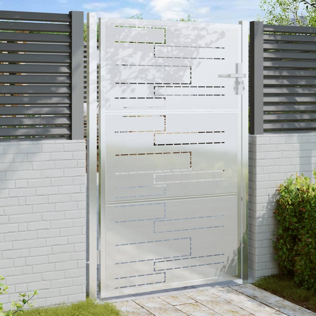 Portillon de jardin 100x150 cm inox