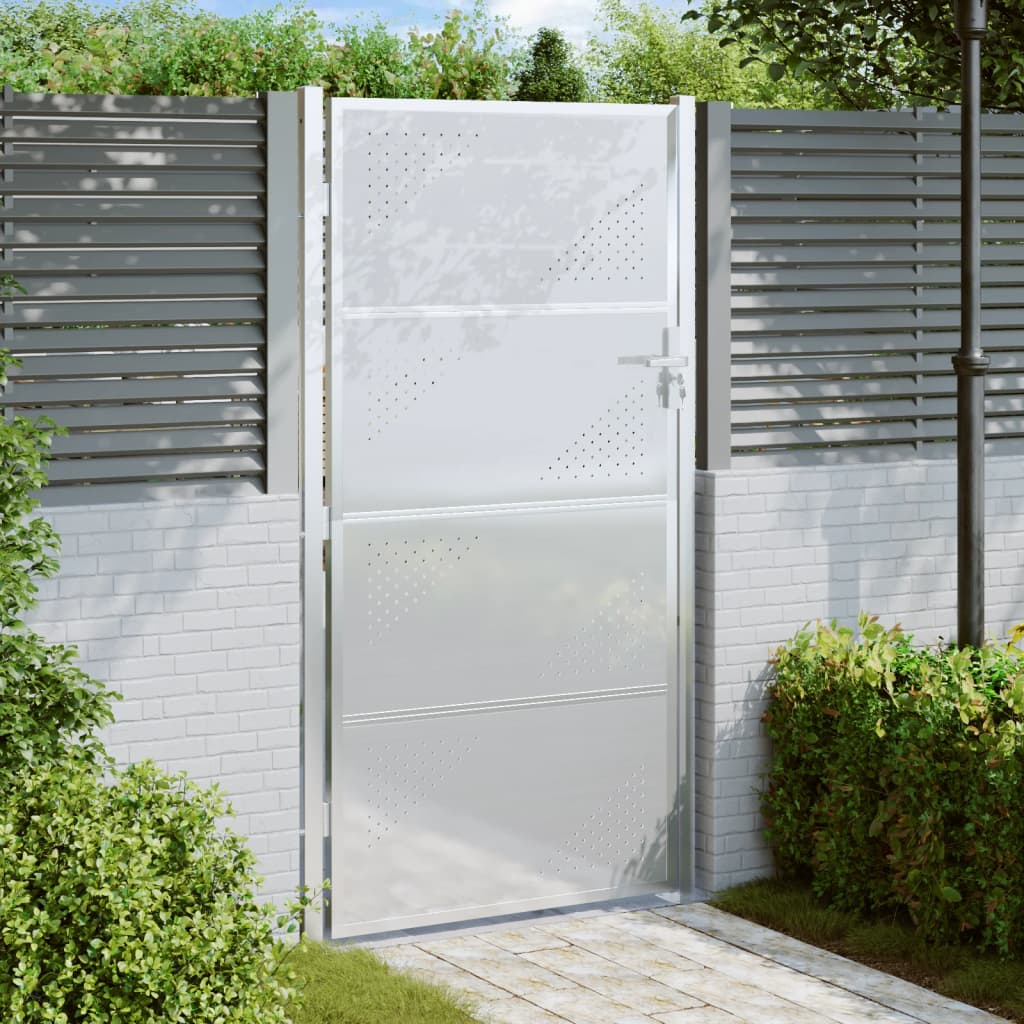 Tuinpoort 100x150 cm roestvrij staal