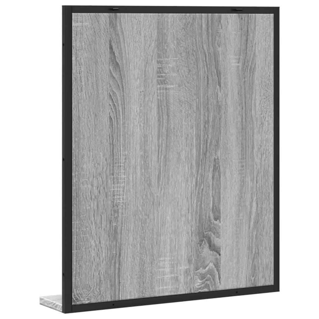 Badkamerspiegel met schap 50x12x60 cm hout