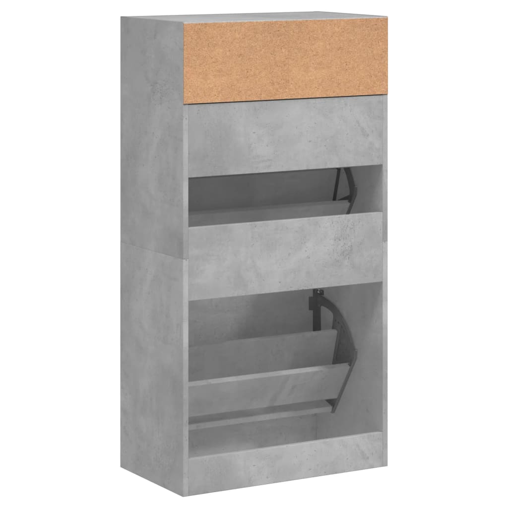 Schoenenkast met 2 klaplades 80x34x116 cm