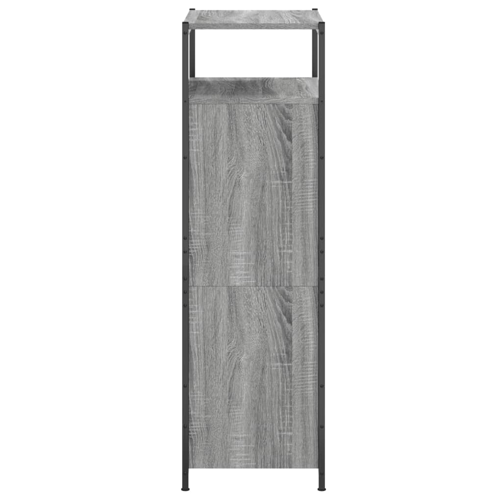 Schoenenkast 75x34x112 cm bewerkt hout eikenkleurig