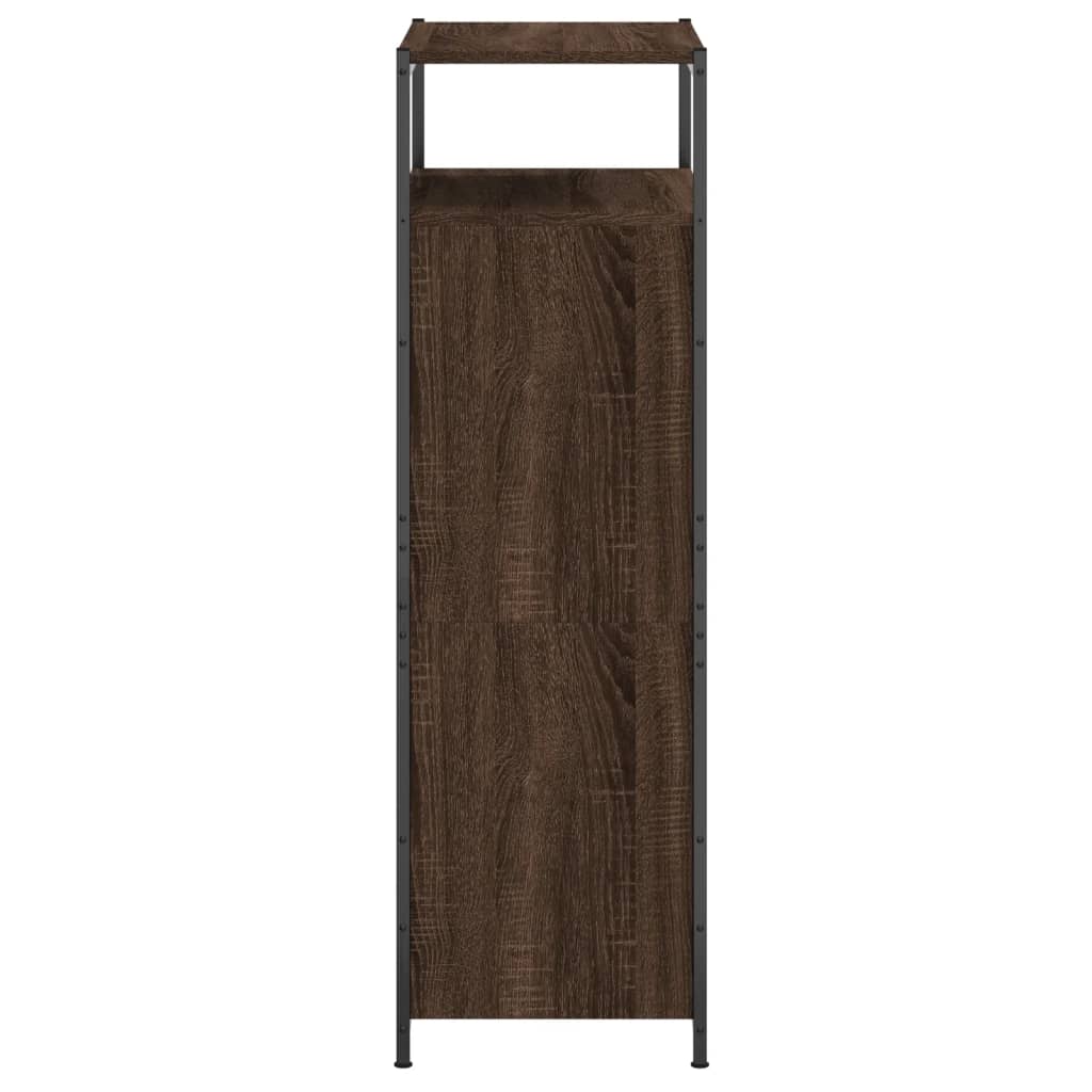 Schoenenkast 75x34x112 cm bewerkt hout eikenkleurig