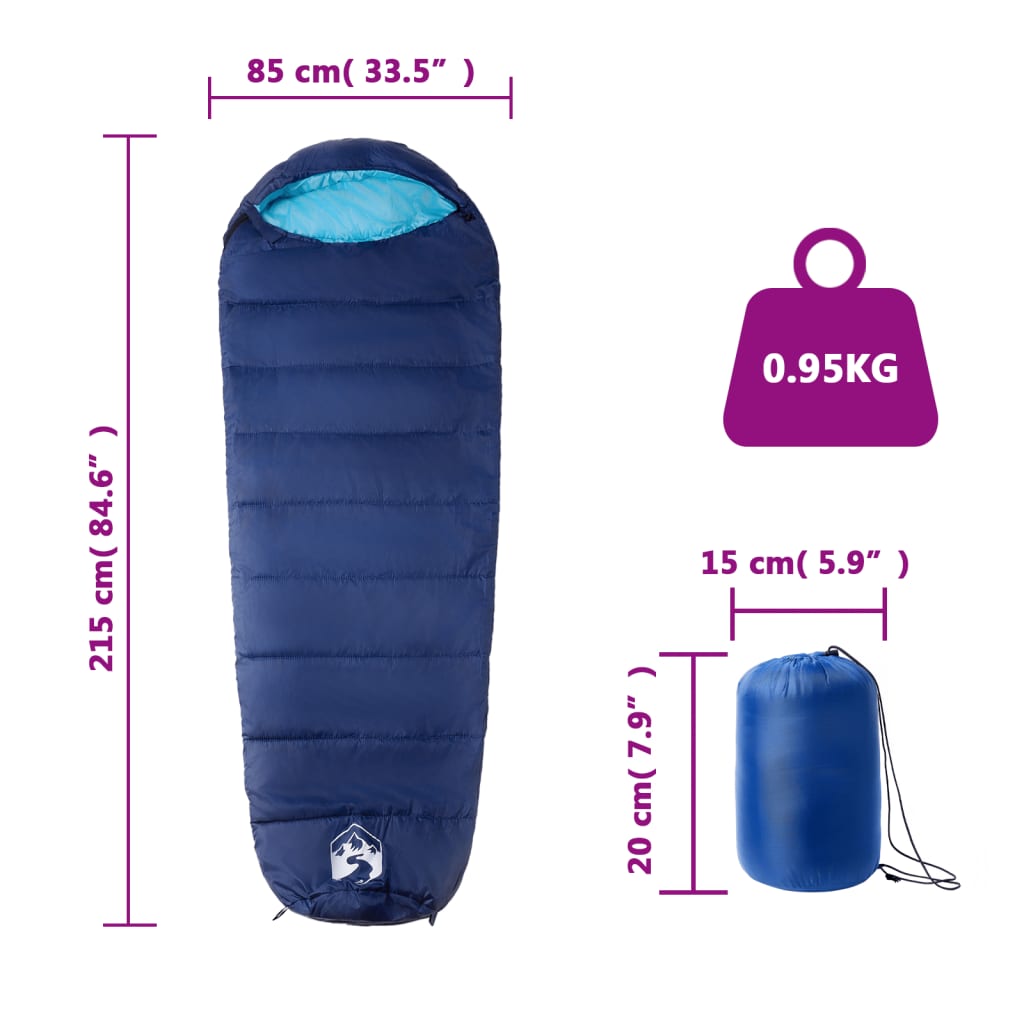 Sac de couchage momie pour adultes camping 3 saisons