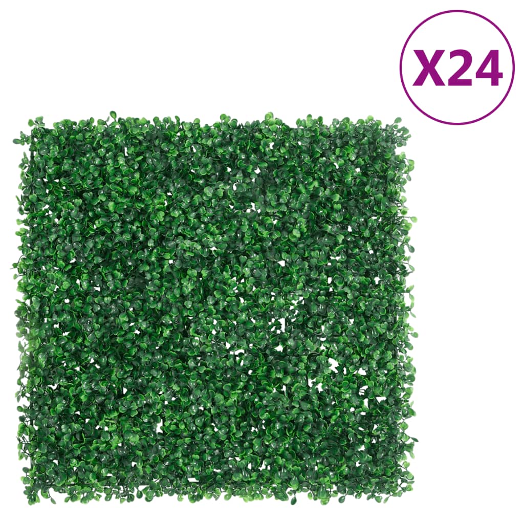 Clôture avec arbuste artificiel 6 pcs 40x60 cm vert