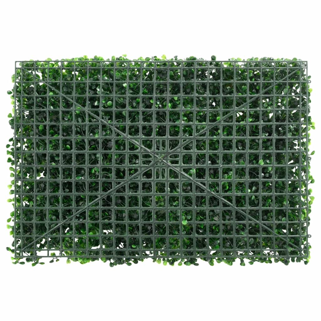 Clôture avec plantes artificielles 24 pcs 40x60 cm vert