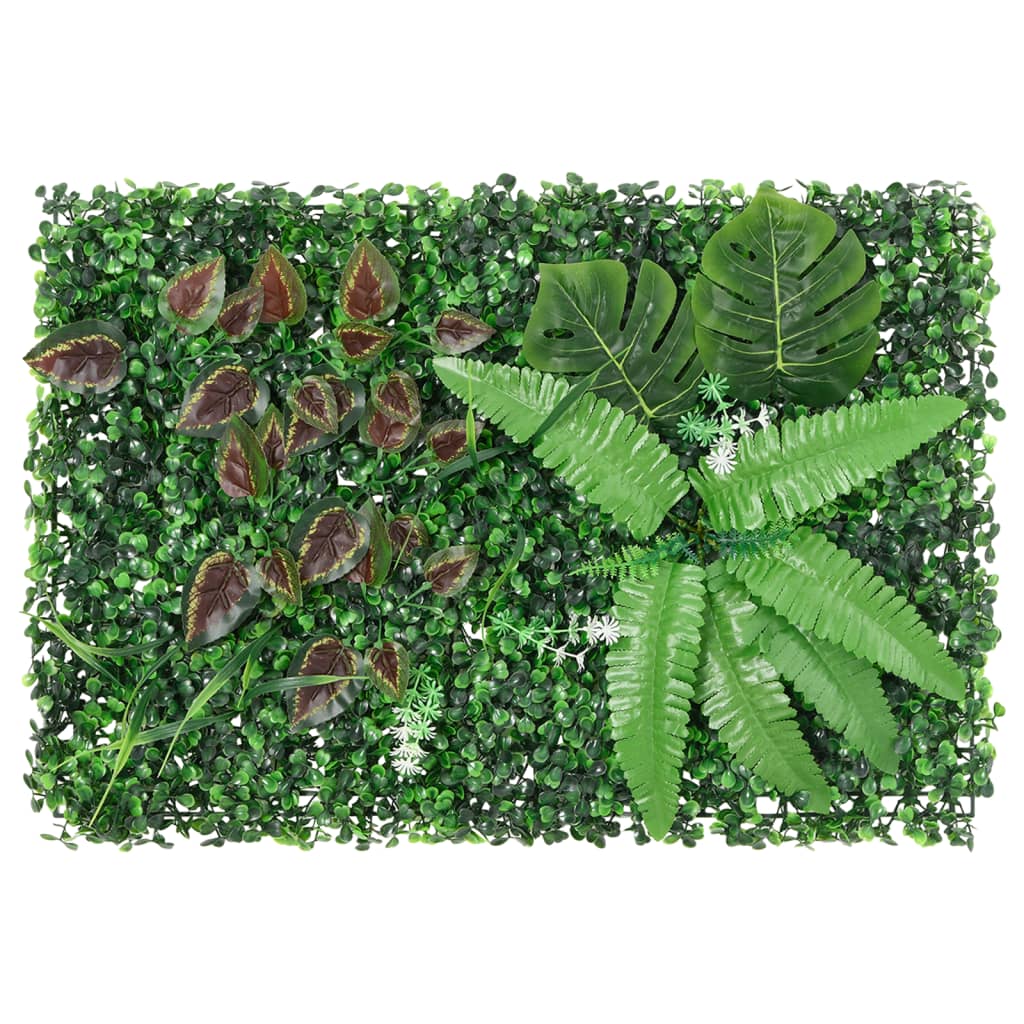 Clôture avec plantes artificielles 24 pcs 40x60 cm vert