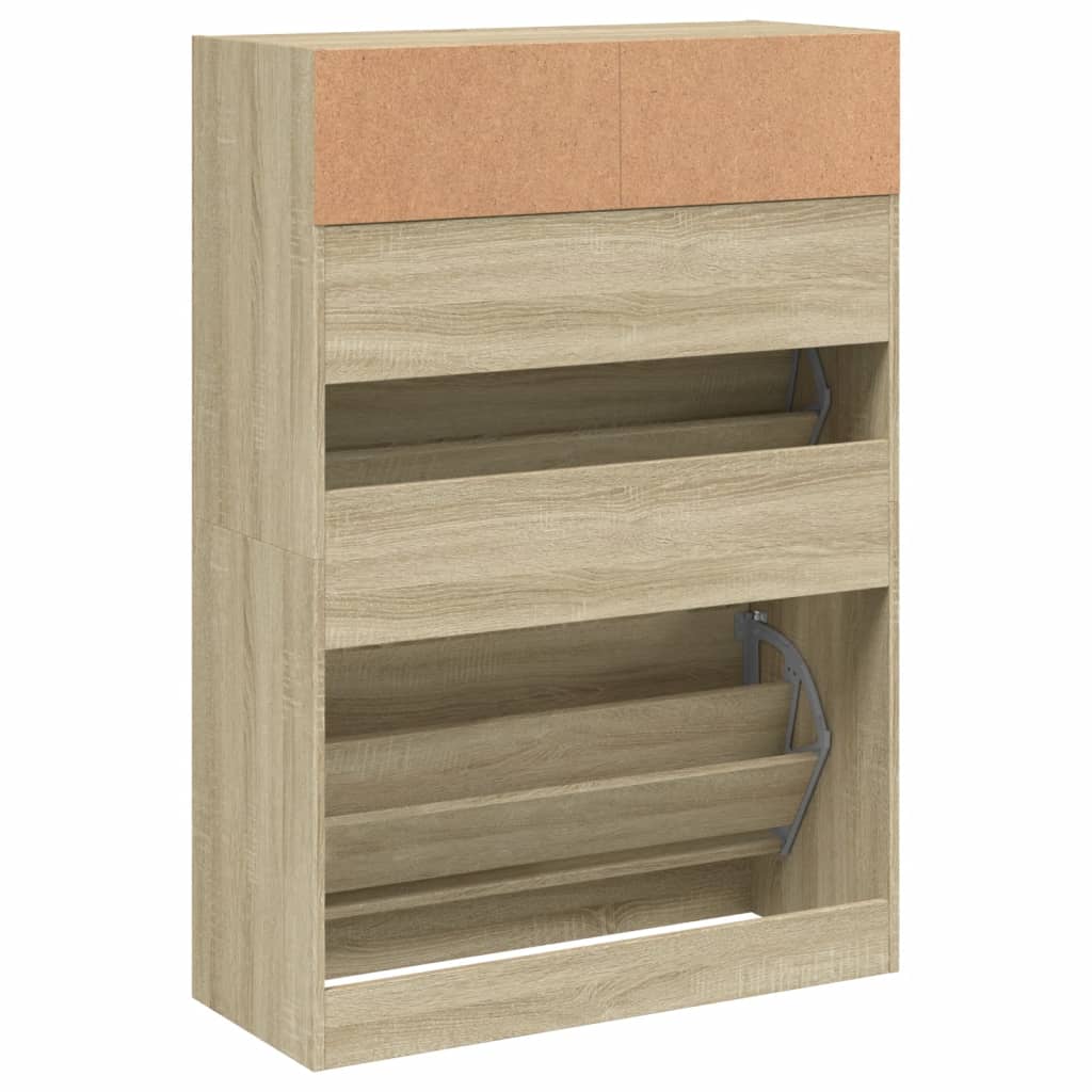 Schoenenkast met 2 klaplades 80x34x116 cm