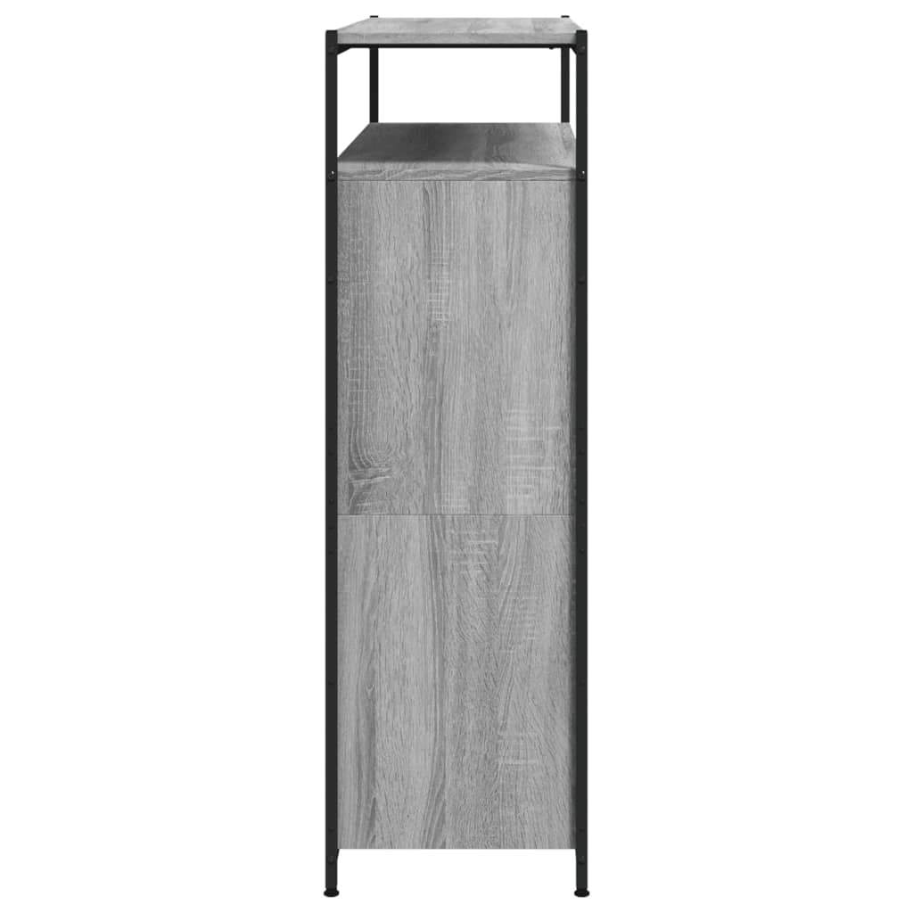 Schoenenkast 75x34x112 cm bewerkt hout eikenkleurig