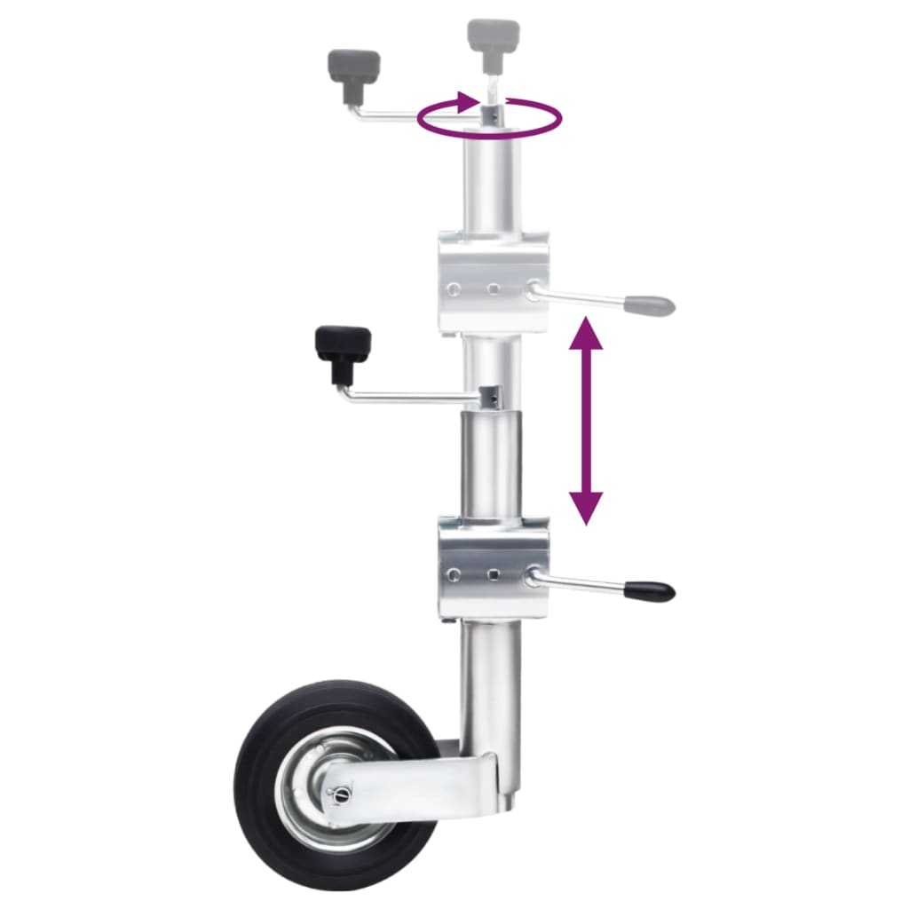 Neuswiel met 2 staanders en 3 spanklemmen 60 mm