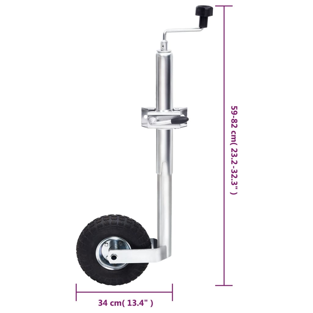 Neuswiel met 2 staanders en 3 spanklemmen 48 mm