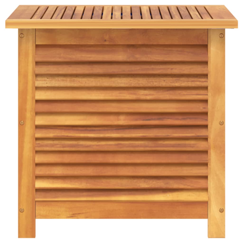 Coffre de jardin avec stores 90x50x56 cm en bois d'acacia massif