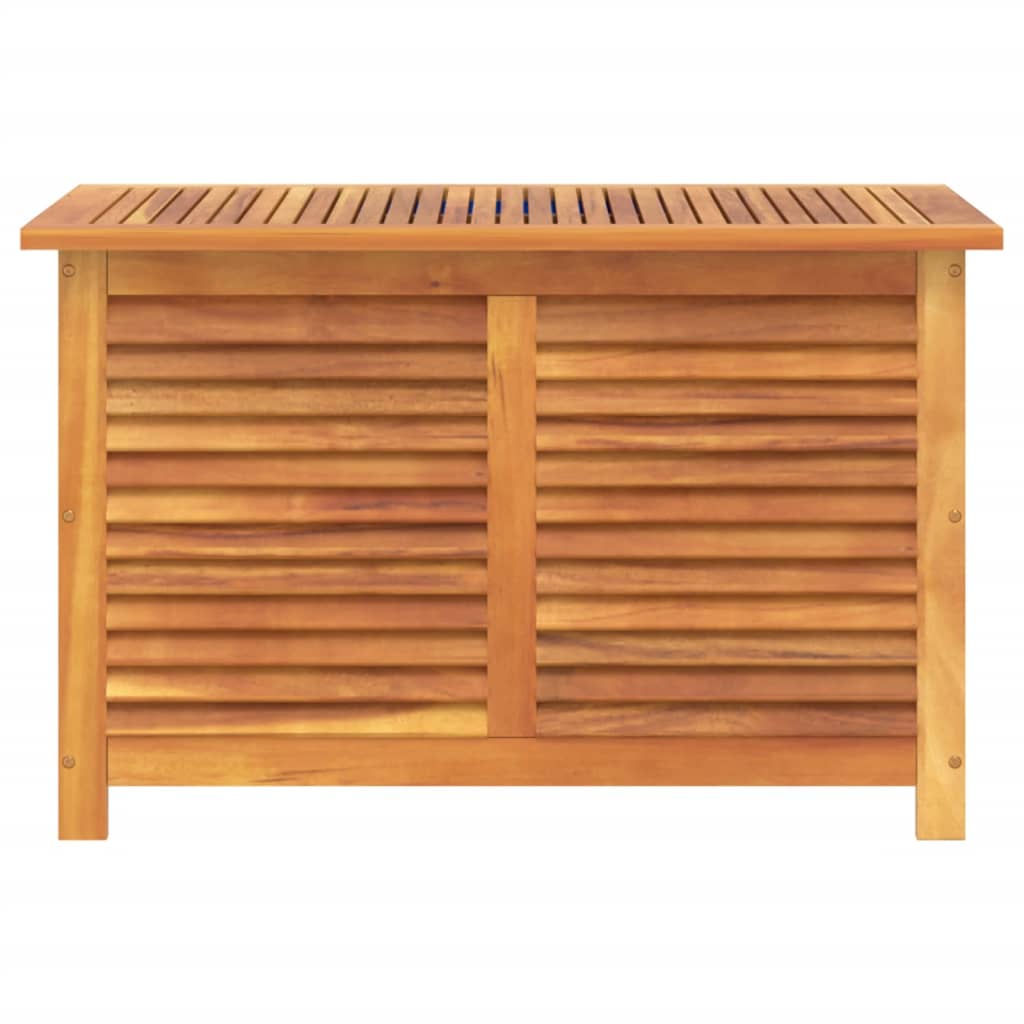 Coffre de jardin avec stores 90x50x56 cm en bois d'acacia massif