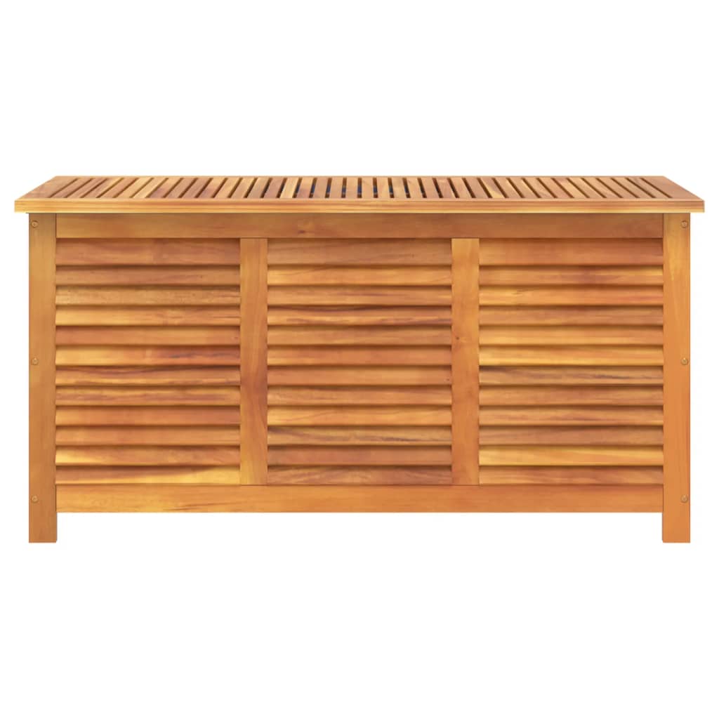 Coffre de jardin avec stores 90x50x56 cm en bois d'acacia massif