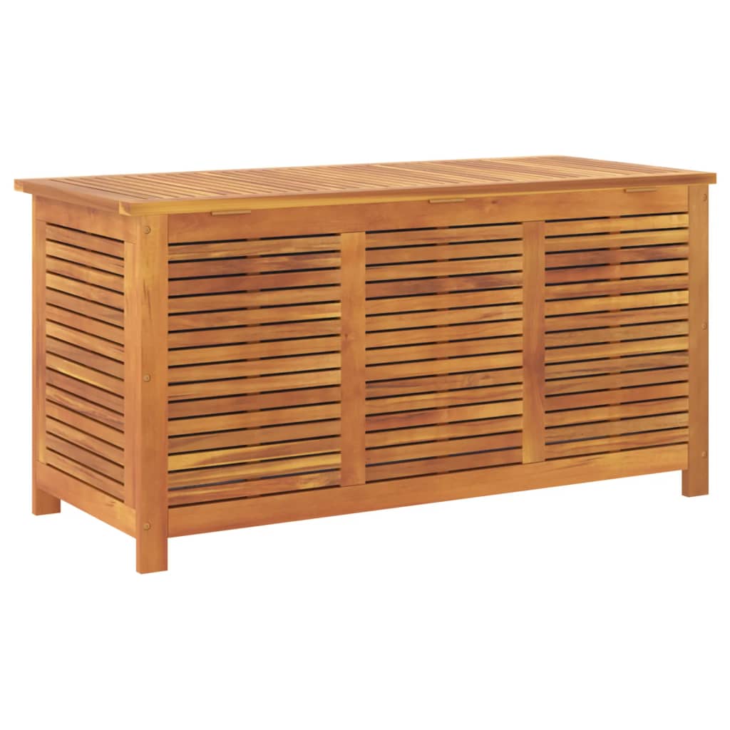 Coffre de jardin avec stores 90x50x56 cm en bois d'acacia massif