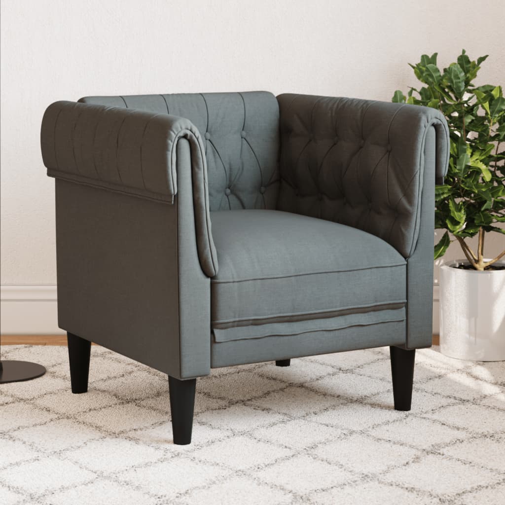 Fauteuil Chesterfield-stijl stof