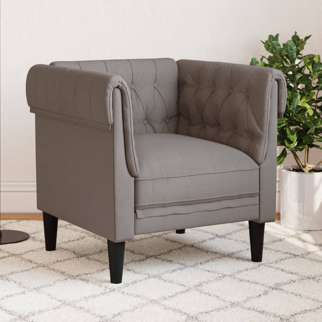 Fauteuil Chesterfield-stijl stof