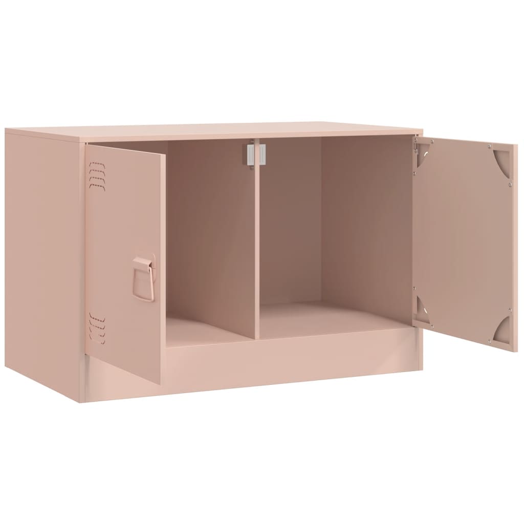 Meuble TV 2 pcs 67x39x44 cm acier