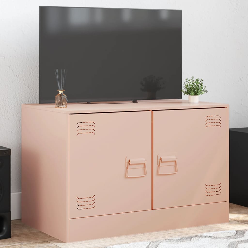 Tv-meubelen 2 st 67x39x44 cm staal