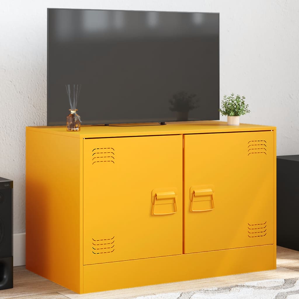 Meuble TV 2 pcs 67x39x44 cm acier