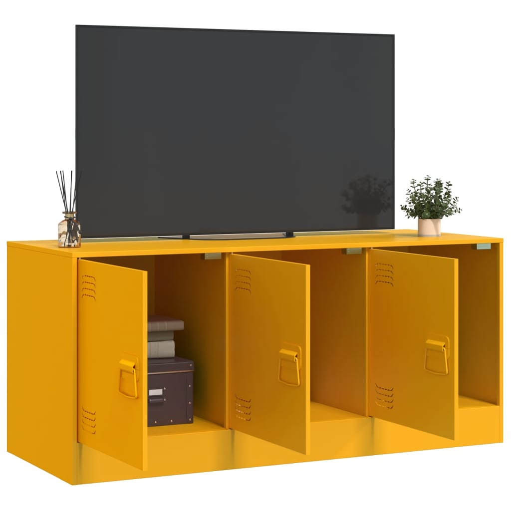 Meuble TV 99x39x44 cm en acier