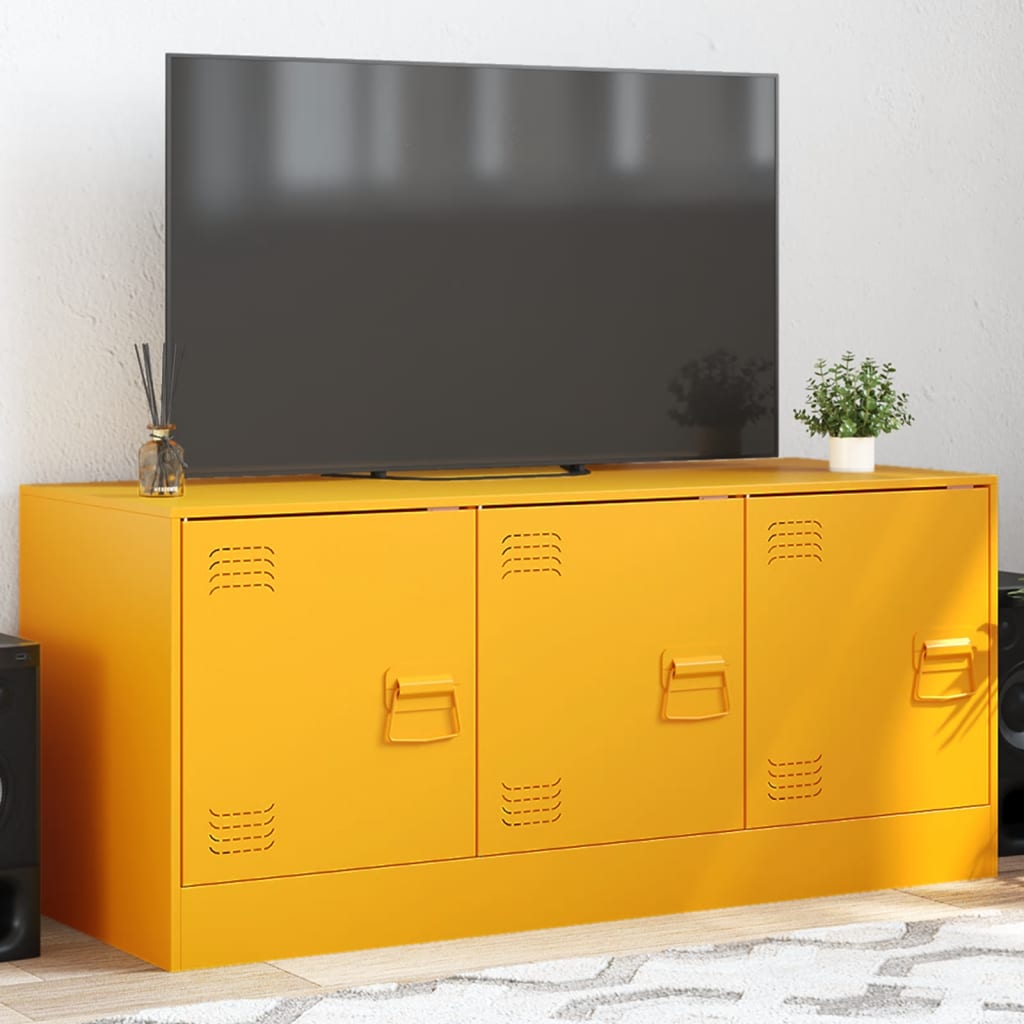 Meuble TV 99x39x44 cm en acier