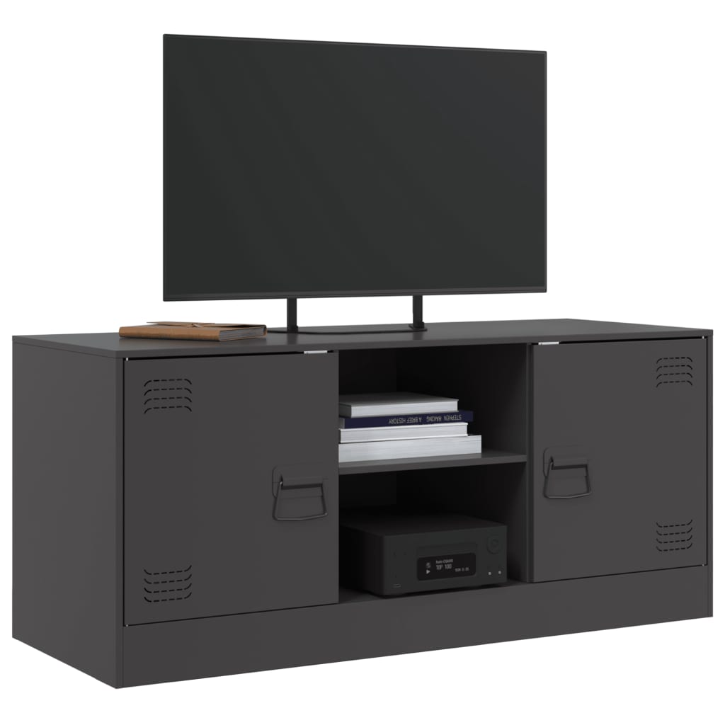 Meuble TV 99x39x44 cm en acier