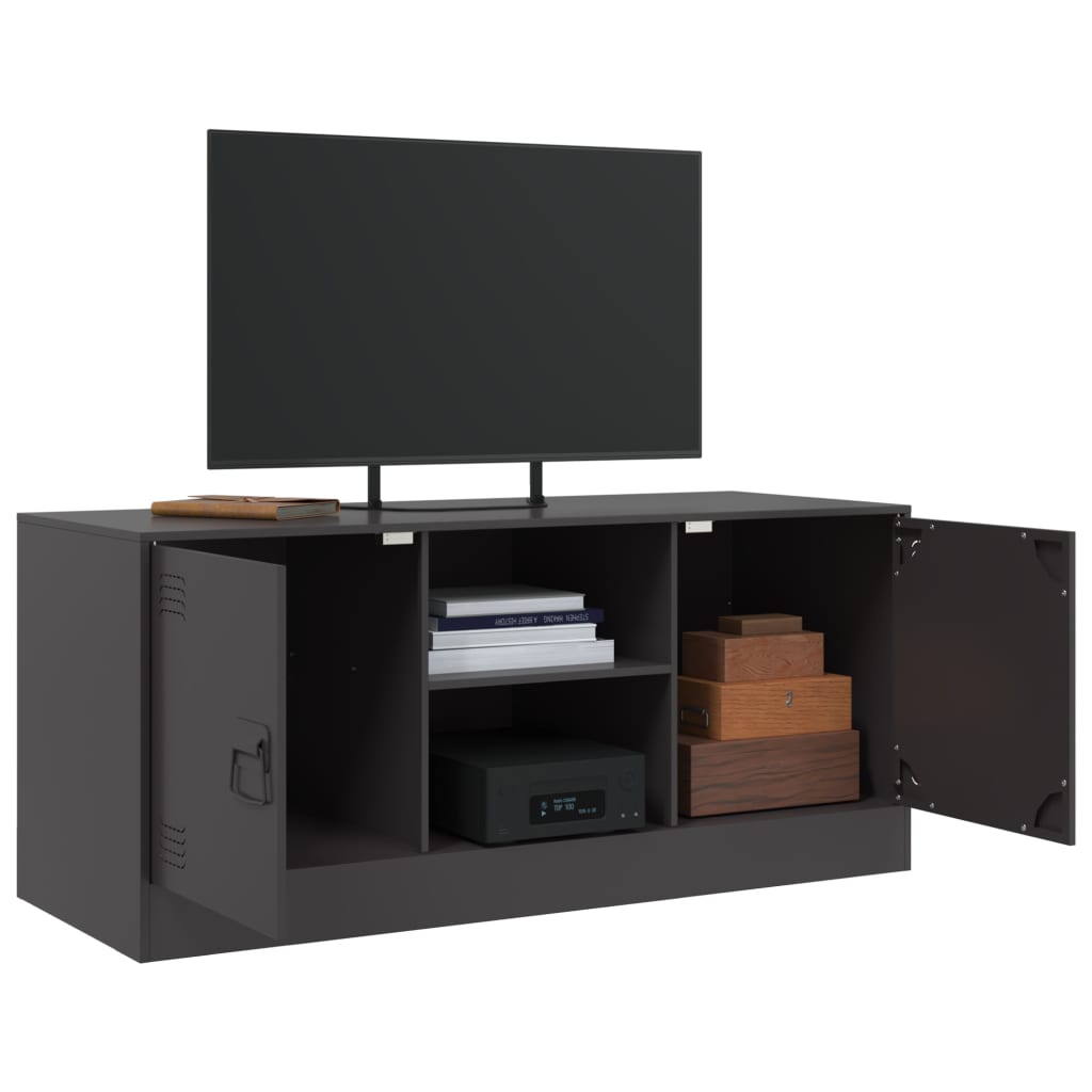 Meuble TV 99x39x44 cm en acier