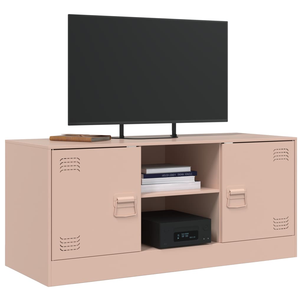 Meuble TV 99x39x44 cm en acier