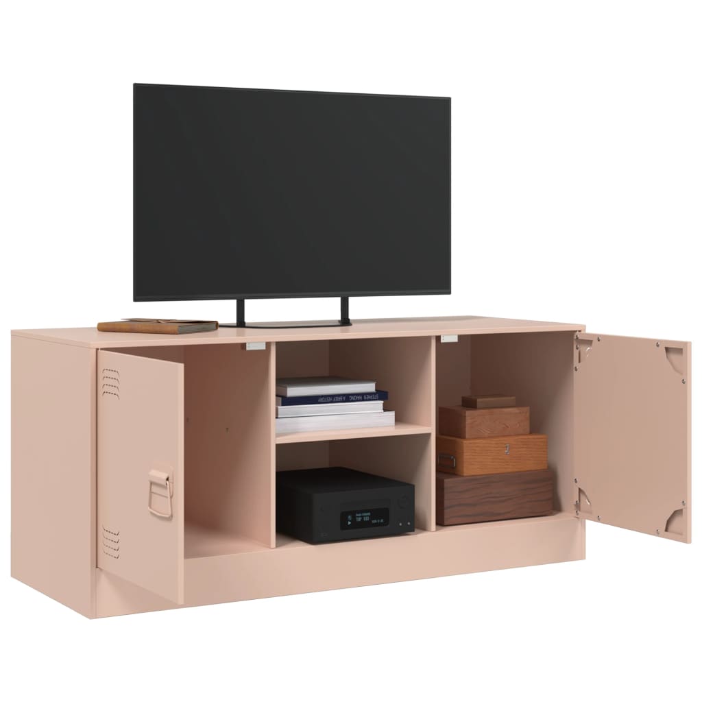 Meuble TV 99x39x44 cm en acier