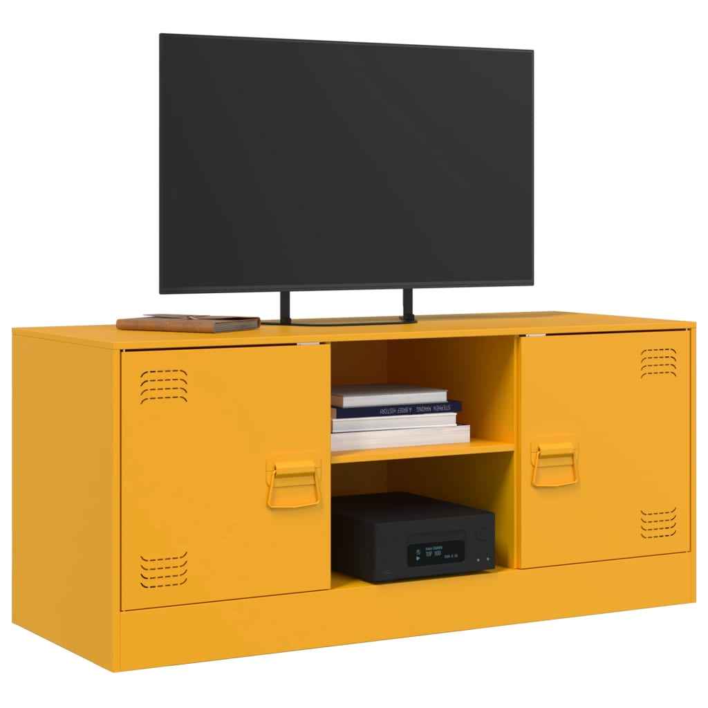 Meuble TV 99x39x44 cm en acier