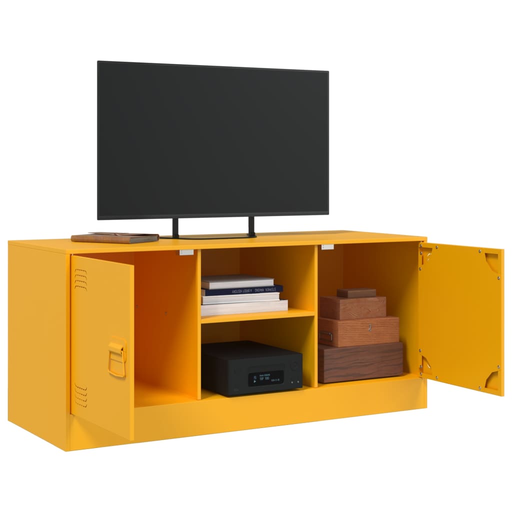 Meuble TV 99x39x44 cm en acier