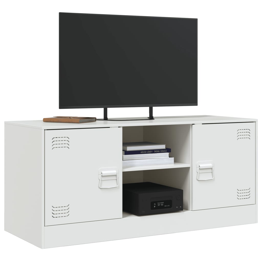 Meuble TV 99x39x44 cm en acier