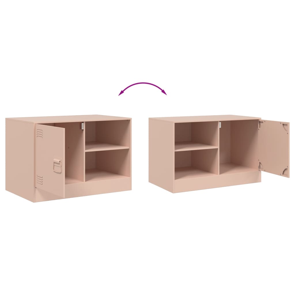 Tables de chevet 2 pcs 67x39x44 cm acier