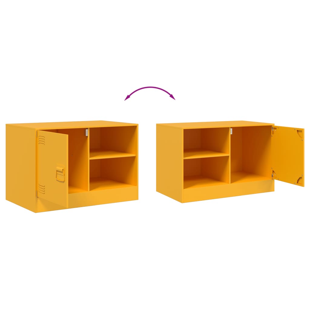 Tables de chevet 2 pcs 67x39x44 cm acier