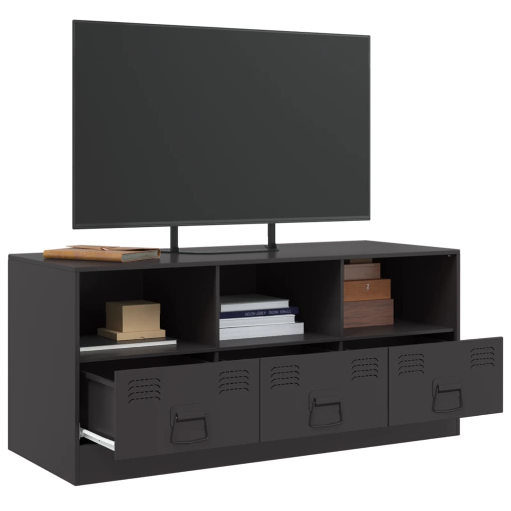 Tv-meubel 99x39x44 cm staal antracietkleurig