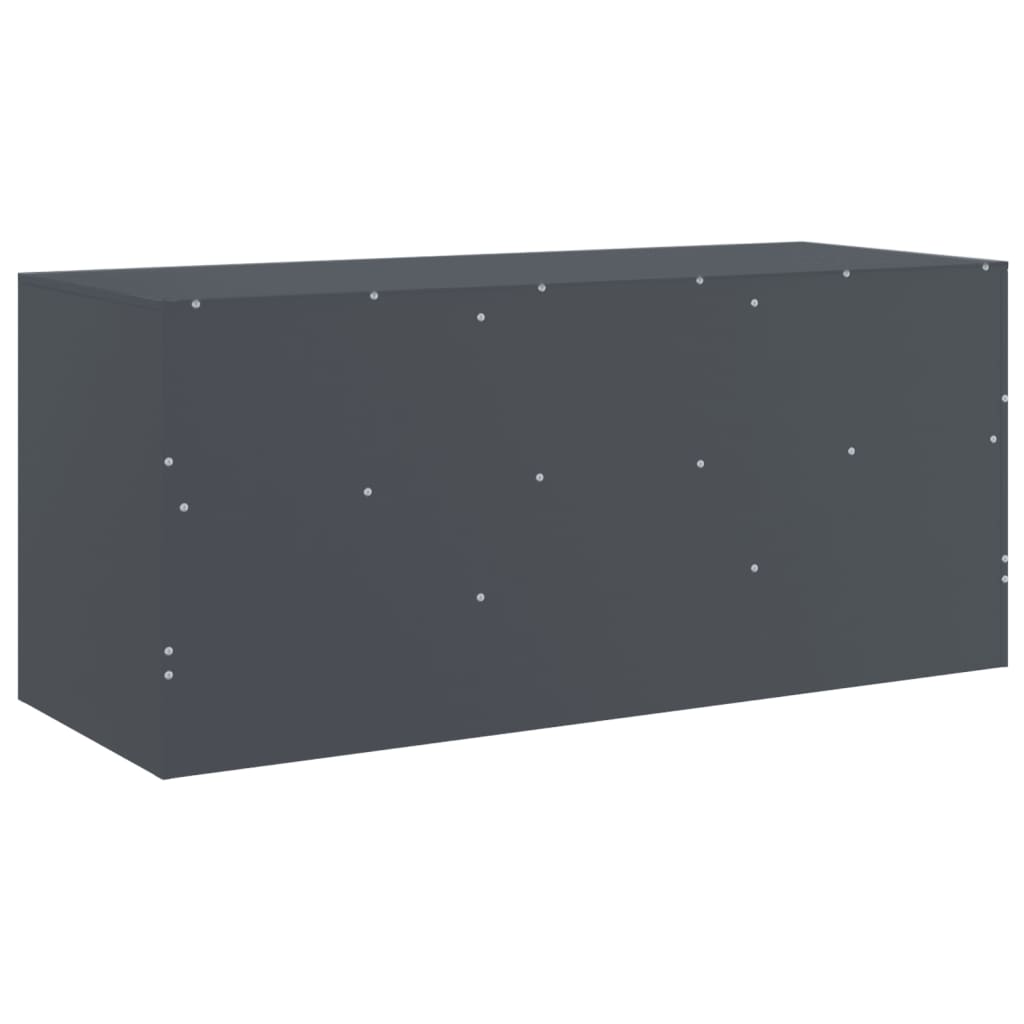 Meuble TV 99x39x44 cm acier, anthracite