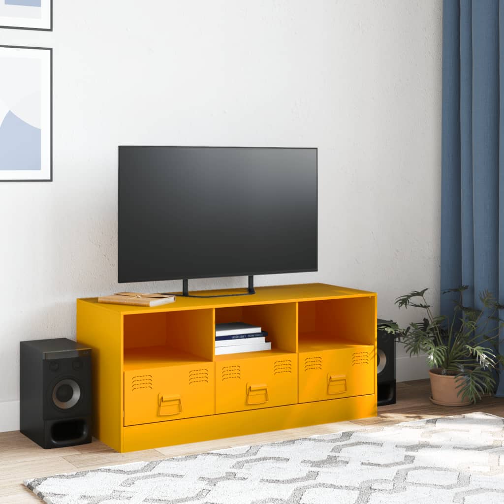 Tv-meubel 99x39x44 cm staal antracietkleurig