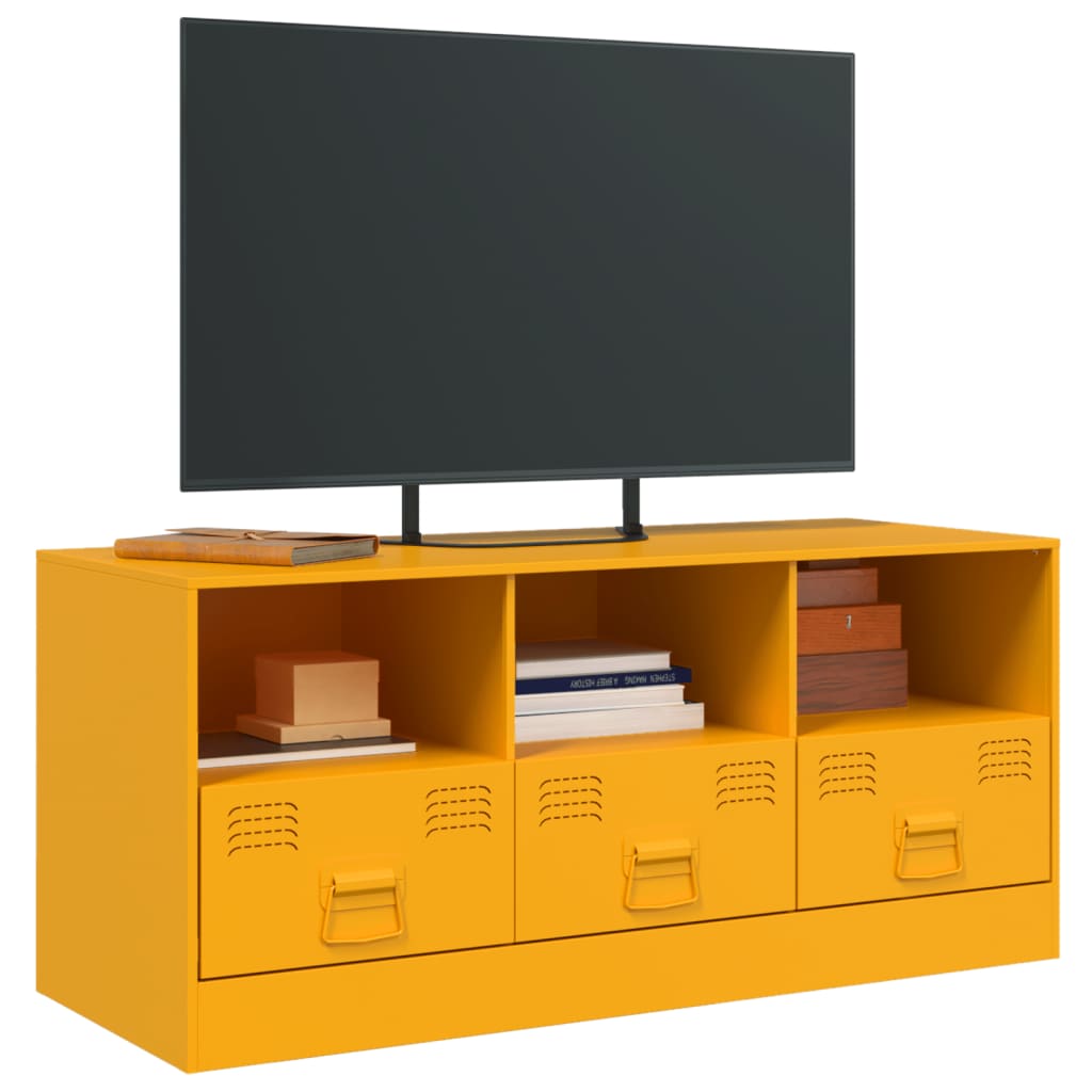 Tv-meubel 99x39x44 cm staal antracietkleurig